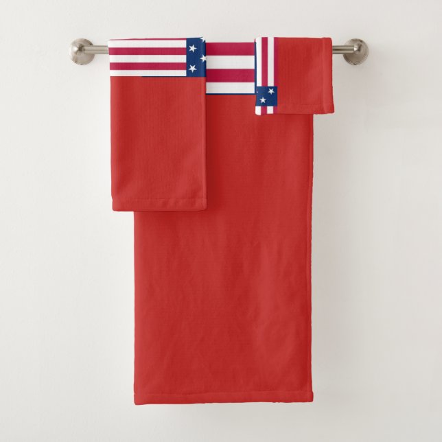 Erstellen Sie Ihre eigenen USA Hope Flag Farben Ba Badhandtuch Set (Insitu)