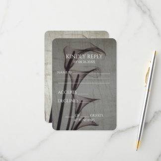 Erstellen Sie Ihre eigenen Vintagen X-Ray Sepia Ca RSVP Karte