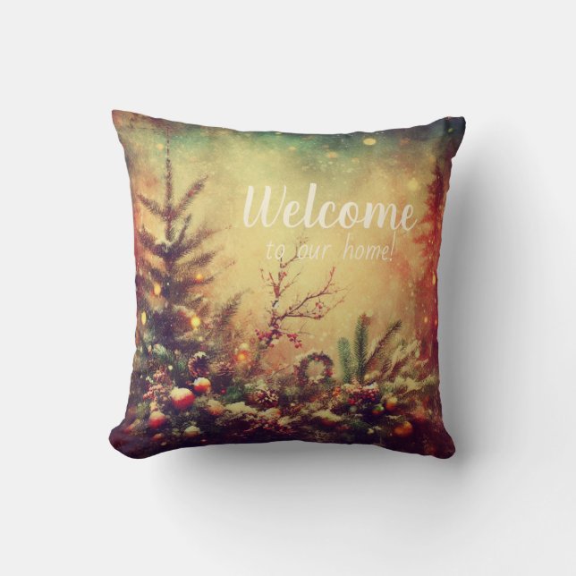 Erstellen Sie Ihre eigenen warmen Weihnachtsmann P Kissen (Vorderseite)