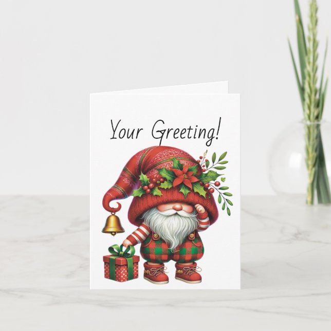 Erstellen Sie Ihre eigenen Weihnachten Karierten G (Vorderseite)