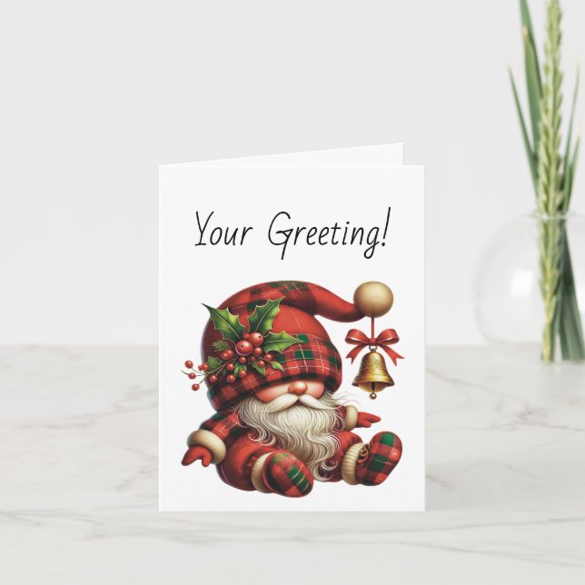 Erstellen Sie Ihre eigenen Weihnachten Karierten G (Vorderseite)