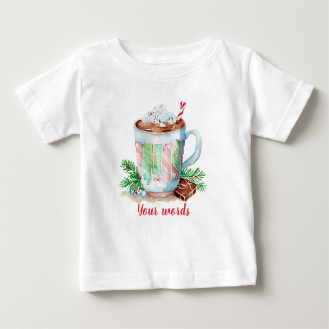 Erstellen Sie Ihre eigenen Weihnachts Pfefferminz  Baby T-shirt (Vorderseite)