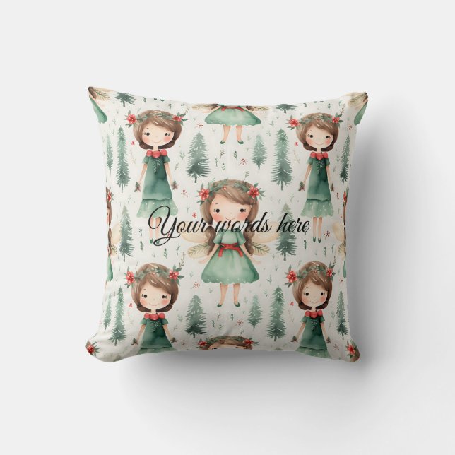 Erstellen Sie Ihre eigenen Weihnachtspixies Kissen (Vorderseite)