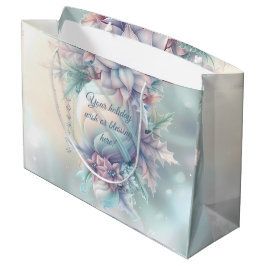 Erstellen Sie Ihre eigenen Weihnachtspoinsettias O Große Geschenktüte