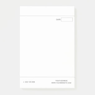 Erstellen Sie Ihre eigenen Weißen Post-it Klebezettel