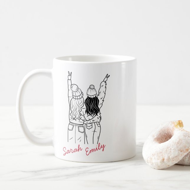 Erstellen Sie Ihre eigenen wird Ihre Brautmeistera Kaffeetasse (Mit Donut)