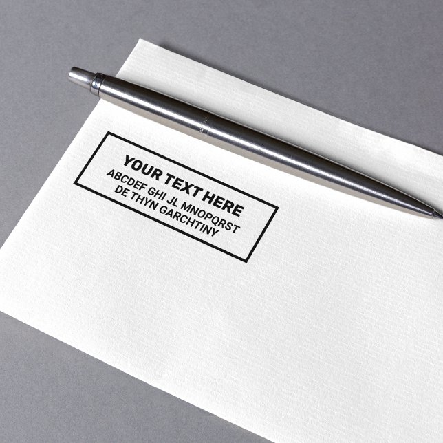 Erstellen Sie Ihre eigenen Wörter / Text BLACK-Zei Permastempel (Von Creator hochgeladen)