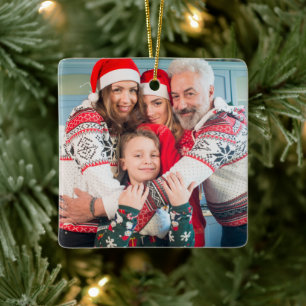 Erstellen Sie Ihre eigenen zweiseitigen Fotos Keramikornament