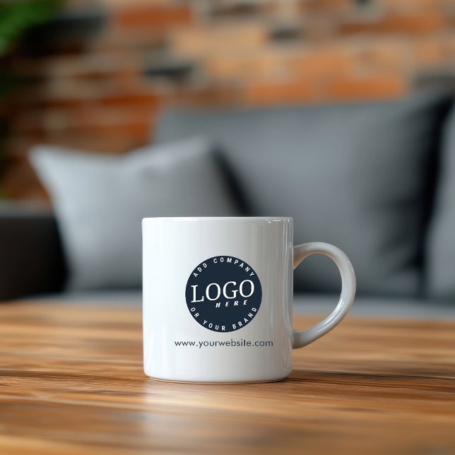 Erstellen Sie Ihre Firmenlogo-Business-Website ind Espressotasse (Your Business Logo Custom Espresso Mug)
