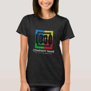 Erstellen Sie Ihre Firmenlogo-Geschäftsdetails T-Shirt