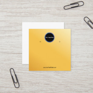 Erstellen Sie Ihre individuelle Logo-Ohrhänger-Dis Quadratische Visitenkarte