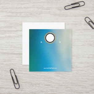 Erstellen Sie Ihre individuelle Logo-Ohrhänger-Dis Quadratische Visitenkarte