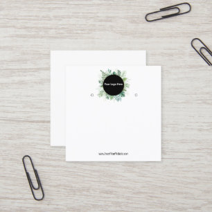 Erstellen Sie Ihre individuelle Logo-Ohrhänger-Dis Quadratische Visitenkarte