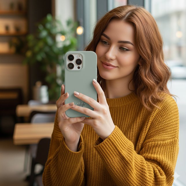 Erstellen Sie Ihre Individuelle Name-Monogrammkall iPhone Hülle (Von Creator hochgeladen)