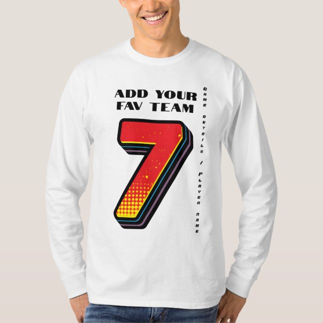 Erstellen Sie Ihre Lieblings-Team 7 Fußball/Fußbal T-Shirt (Vorderseite)