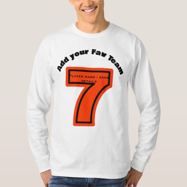 Erstellen Sie Ihre Lieblings-Team Name 7 Fußball / T-Shirt (Vorderseite)