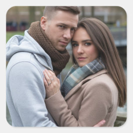 Erstellen Sie Ihre perfekte Personalisierte Farbko Quadratischer Aufkleber