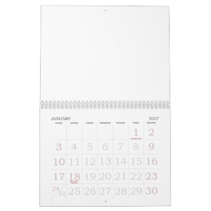 Erstellen Sie Ihre personalisierte 21,59 cm x 27,9 Kalender