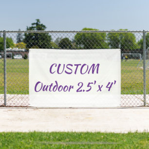 Erstellen Sie Ihre personalisierte 2,5' x 4' Outdo Banner