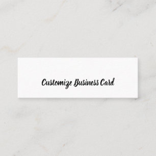 Erstellen Sie Ihre personalisierte 3,0" x 1,0" Mini Visitenkarte