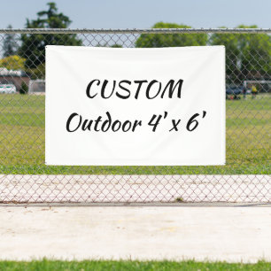 Erstellen Sie Ihre personalisierte 4'x 6' Outdoor- Banner