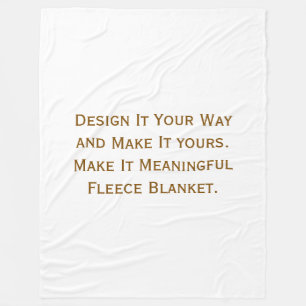 Erstellen Sie Ihre personalisierte 60" x 80" Fleecedecke