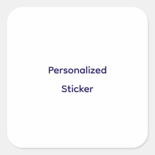 Erstellen Sie Ihre Personalisierung Quadratischer Aufkleber