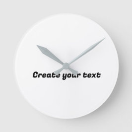 Erstellen Sie Ihre Textzeitschrift mit einem Häkch Runde Wanduhr