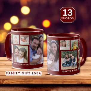 Erstellen Sie Ihren eigenen 13 Familienfoto Collag Tasse