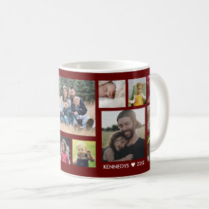 Erstellen Sie Ihren eigenen 15-Familie Foto Collag Kaffeetasse