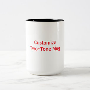 Erstellen Sie Ihren eigenen 15oz Zwei-Ton-Kaffeebe Zweifarbige Tasse