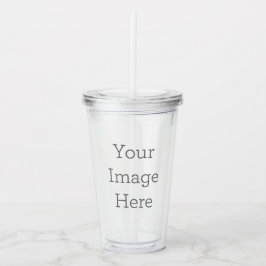 Erstellen Sie Ihren eigenen 16oz Clear Tumbler Acryltrinkbecher