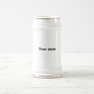 Erstellen Sie Ihren eigenen 22oz weißen und golden Bierglas