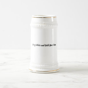 Erstellen Sie Ihren eigenen 22oz weißen und golden Bierglas