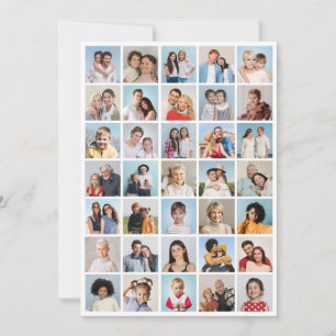 Erstellen Sie Ihren eigenen 35 Foto Collage Gruß Karte
