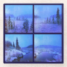 Erstellen Sie Ihren eigenen 4-Foto-Platz Glasuntersetzer