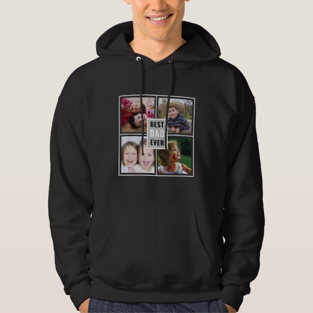 Erstellen Sie Ihren eigenen 4-FotoCollage Bester V Hoodie (Vorderseite)