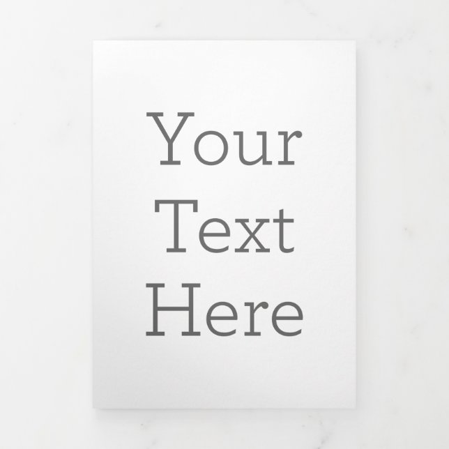 Erstellen Sie Ihren eigenen 5" x 7" Dreifach-Buchs Dreifach Gefaltete Ankündigung (Cover)