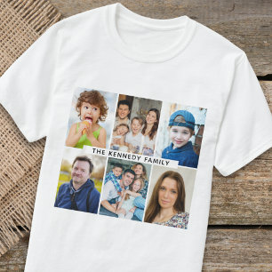 Erstellen Sie Ihren eigenen 6-Collage-Familienname T-Shirt