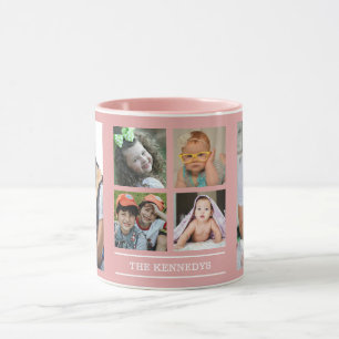 Erstellen Sie Ihren eigenen 6-Collage-Familienname Tasse
