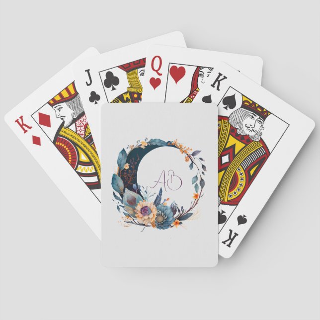 Erstellen Sie Ihren eigenen Aquamarinen und golden Spielkarten (Rückseite)