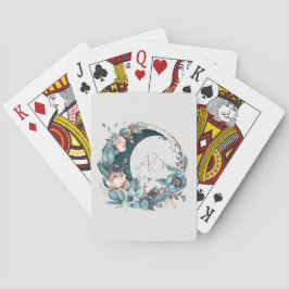 Erstellen Sie Ihren eigenen Aquamarinen und pfirsi Spielkarten