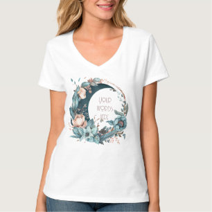 Erstellen Sie Ihren eigenen Aquamarinen und pfirsi T-Shirt