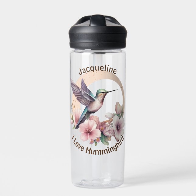 Erstellen Sie Ihren eigenen Aquarell Hummingbird-I Trinkflasche (Vorderseite)