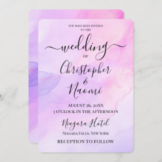 Erstellen Sie Ihren eigenen Aquarellhintergrund Einladung