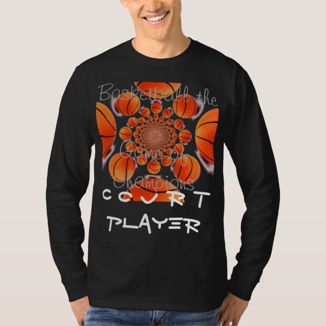 Erstellen Sie Ihren eigenen Basketball Court Spiel T-Shirt (Vorderseite)