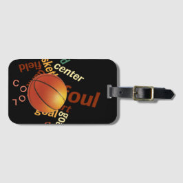 Erstellen Sie Ihren eigenen Basketball Gepäckanhänger