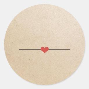 Erstellen Sie Ihren eigenen Beige-Kraftsack-Klassi Runder Aufkleber