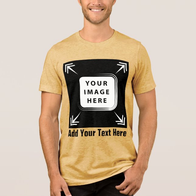 Erstellen Sie Ihren eigenen Bella+Leinwand-Tri-Mix Tri-Blend Shirt (Vorderseite)