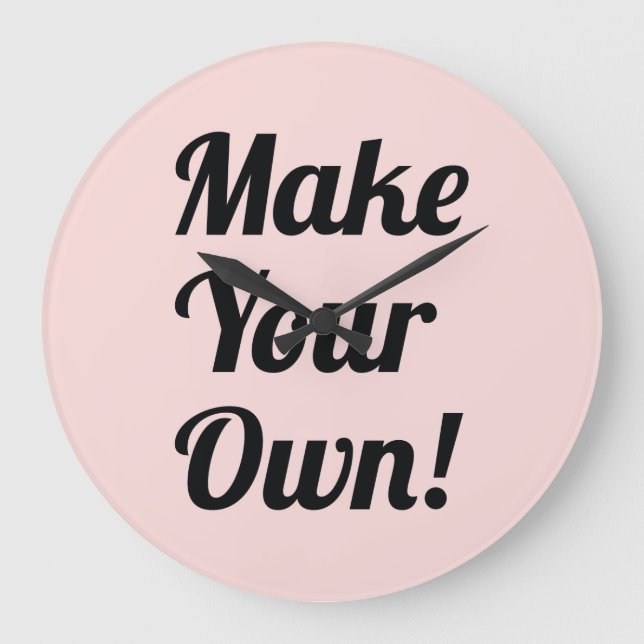 Erstellen Sie Ihren eigenen benutzerdefinierten Au Große Wanduhr (Vorderseite)